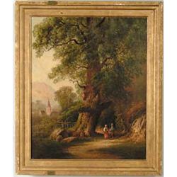 WILLIAM MURDOCK (European, 19th Century) RENDEZVOUS ON THE PATH