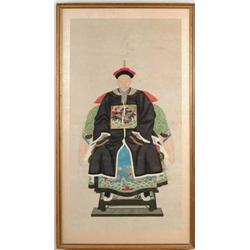 UNSIGNED (Chinese, 19th Century) ANCESTRAL PORTRAIT