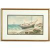 Image 1 : PLUMMER (American, 19th/20th Century) RUN AGROUND