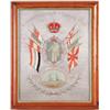 Image 1 : ORIENTAL PATRIOTIC NEEDLEWORK “A SOUVENIR OF MY CRUISE IN CHINA AND JAPAN”