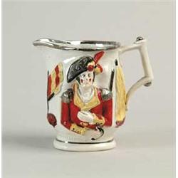 STAFFORDSHIRE DECORATED PITCHER