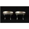 Image 1 : PAIR OF CONTINENTAL SILVER MASTER SALTS