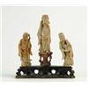 Image 1 : SOAPSTONE FIGURINE OF THREE WISE MEN