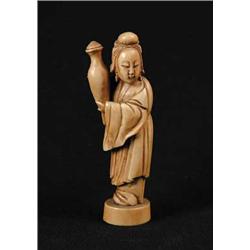 CARVED IVORY ORIENTAL FIGURE