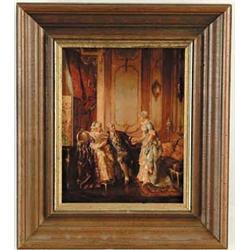 AFTER CARL WILHELM ANTON SEILER (German, 1846-1921) INTERIOR SCENE WITH THREE PEOPLE