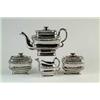 Image 1 : FOUR PIECE SILVER RESIST TEA SERVICE