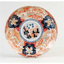 IMARI PANELED AND POLYCHROME CHARGER
