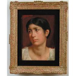 UNSIGNED (European, 19th/20th Century) PORTRAIT OF YOUNG GIRL