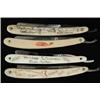 Image 1 : FOUR ENGRAVED STRAIGHT RAZORS