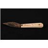 Image 1 : ENGRAVED BONE FOLDING KNIFE
