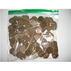 1 POUND OF WHEAT PENNIES APPROX. 150 *UNSEARCHED MIXED DATES & GRADES* WHEAT PENNIES CAME OUT OF SAF