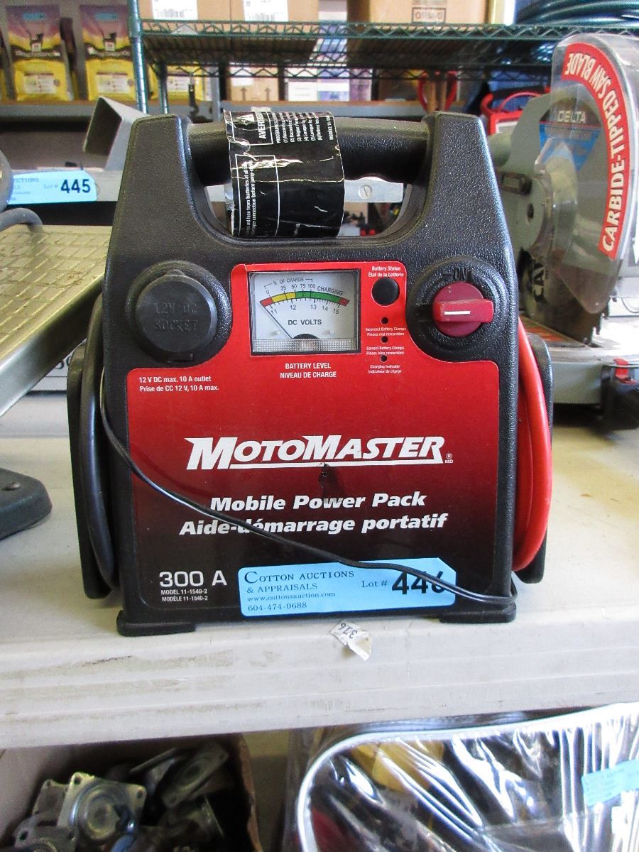 MotoMaster mobile power pack used