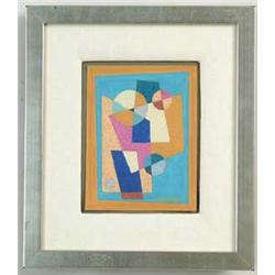 EMIL JAMES BISTTRAM (American, 1895-1976) GEOMETRIC ABSTRACT I