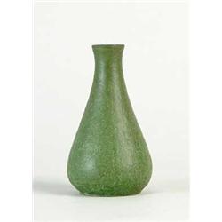 GREEN GLAZE GRUEBY VASE