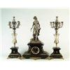 Image 1 : FABULOUS THREE PART BRONZE AND ORMOLU CLOCK SET