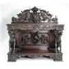Image 1 : RARE AND IMPORTANT ALEXANDER ROUX WALNUT VICTORIAN SERVER WITH LIFE SIZE DOG CARVINGS