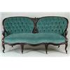 Image 1 : FINE WALNUT CARVED DOUBLE BACK VICTORIAN SOFA