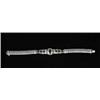 Image 1 : EXQUISITE 14KT WHITE GOLD DIAMOND AND SAPPHIRE BRACELET