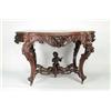 Image 1 : OUTSTANDING CARVED WALNUT VICTORIAN CENTER TABLE