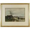 Image 1 : CHARLES PAUL GRUPPE (American, 1860-1940) DUTCH LANDSCAPE