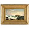 Image 1 : WILLIAM FREDERICK DE HAAS (American, 1830-1880) COMING RAIN-ISLE OF SHOALS