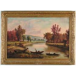 BRUCE CRANE (American, 1857-1937) “THE RIVER BEND”