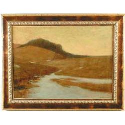 BRUCE CRANE (American, 1857-1937) EARLY SPRING LANDSCAPE