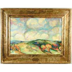 HAROLD C. DUNBAR (American, 1882-1953) “FLYING CLOUDS”