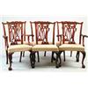 Image 1 : MAGNIFICENT SET OF SIX PHILADELPHIA STYLE CHIPPENDALE DINING CHAIRS