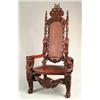 Image 1 : FABULOUS 20TH CENTURY CARVED ARM CHAIR