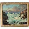 Image 1 : WALTER KOENIGER (American, 1881-1943) “INCOMING SEA, MONHEGAN ISLAND MAINE”