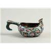 Image 1 : RUSSIAN SILVER AND ENAMEL MINIATURE KOVSH