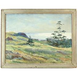 MARY CABLE BUTLER (American, 1865-1946) MAINE COASTAL VIEW