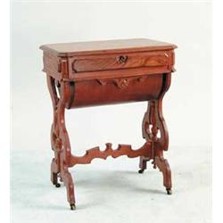 WALNUT VICTORIAN WORK TABLE