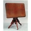 Image 1 : INTERESTING AND RARE WALNUT VICTORIAN FOLDING TABLE LABELED CLOWES & GATES MFG. CO
