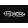 Image 1 : FINE 14K GOLD AND DIAMOND BROOCH