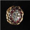 Image 1 : DIAMOND AND RUBY 18KT GOLD RING