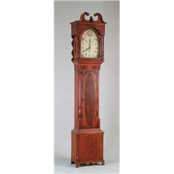 FINE REPRODUCTION MAHOGANY TALL CLOCK BY FRANKLIN HEIRLOOM FURNITURE