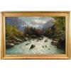 Image 1 : JOSEPH ANTONIO HEKKING (American, 1830-1903) MOUNTAIN RIVER