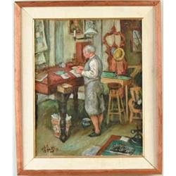 WALDO PEIRCE (American, 1884-1970) “FATHER IN HIS TEMPLE”
