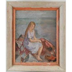 WALDO PEIRCE (American, 1884-1970) “THE LADY OF THE SEA”