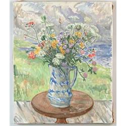 WALDO PEIRCE (American, 1884-1970) “FLOWERS 1961”