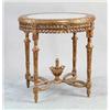 Image 1 : ITALIAN MARBLE TOP CARVED OVAL STAND