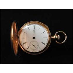 18K GOLD KEY WIND POCKET WATCH BY J. R. LOSADA, LONDON