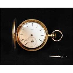 18K KEY WIND POCKET WATCH BY ERNEST DUVAL, GENEVA