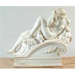 OUTSTANDING WHITE MARBLE STATUE AFTER MICHELANGELO’S CATHERINE DE’MEDICI