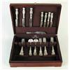 Image 1 : CASED WHITING STERLING PARTIAL FLATWARE SET IN THE LOUIS XV PATTERN