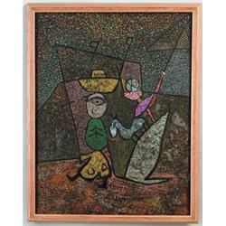 GREGORIO PRESTOPINO (American, 1907-1984) MEXICAN ABSTRACT