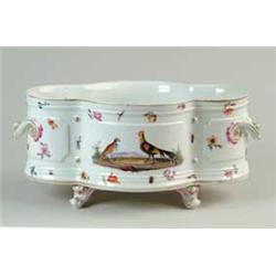 FINE BERLIN PORCELAIN DOUBLE HANDLED CENTER BOWL