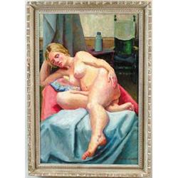 LOIS FOLEY (WHITCOMB) (American, 20th Century) NUDE STUDY
